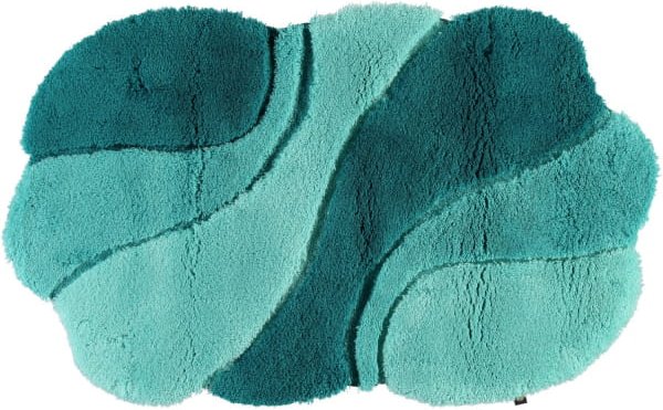 Rhomtuft - Badteppich Ambiente - Farbe: calypso/malachit/eukalyptus - 1307 - 65x110 cm