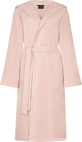 Cawö Bademäntel Damen Kapuze Cord-Optik 6140 - Farbe: puder - 383 - S