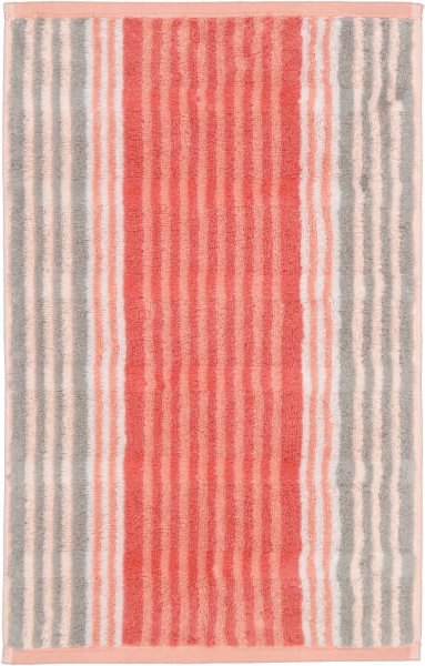 Cawö Handtücher Noblesse Harmony Streifen 1085 - Farbe: koralle - 27 - Gästetuch 30x50 cm
