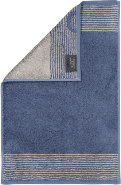 Cawö - Luxury Home Two-Tone 590 - Farbe: nachtblau - 10 - Gästetuch 30x50 cm