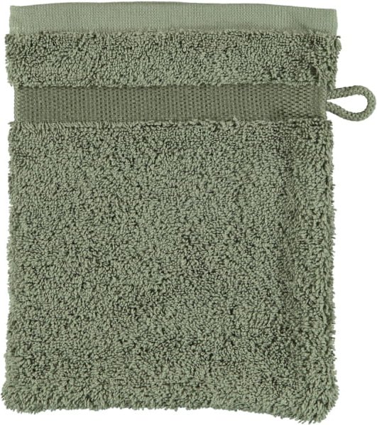 Rhomtuft - Handtücher Princess - Farbe: olive - 404 - Waschhandschuh 16x22 cm