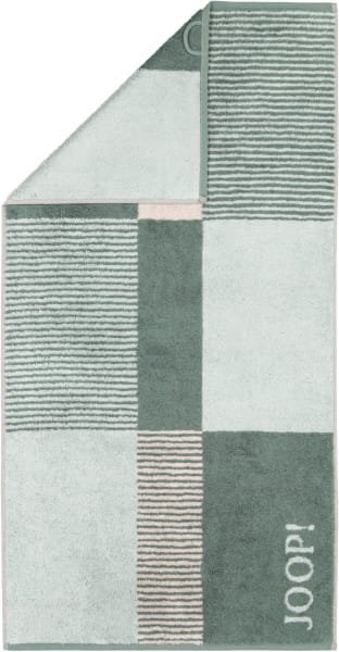 JOOP! Handtücher Divided Squares 1705 - Farbe: Salbei - 44 - Handtuch 50x100 cm