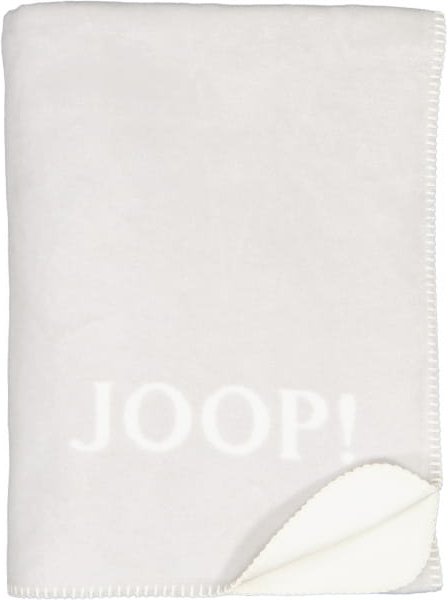 JOOP! Wohndecke Uni-Doubleface - Größe: 150x200 cm - Farbe: Rauch-Ecru