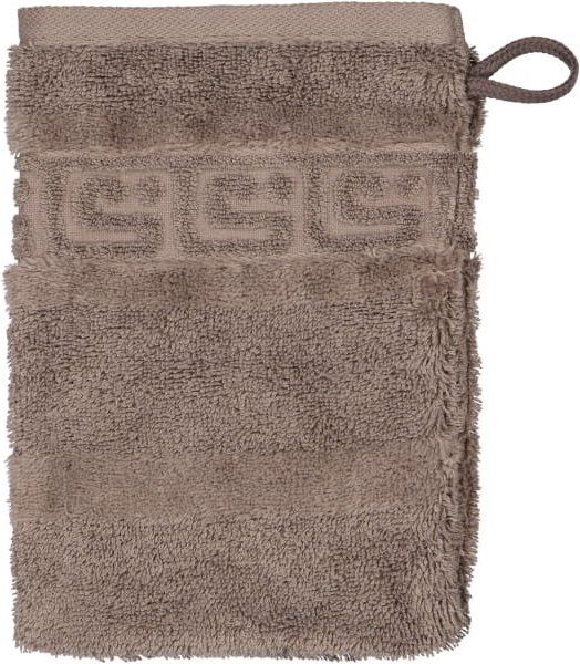 Cawö Handtücher Noblesse Uni 1001 - Farbe: walnuss - 348 - Waschhandschuh 16x22 cm