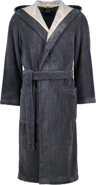 Cawö Home Bademäntel Herren Kapuze Doubleface 831 - Farbe: stone - 73 - XL