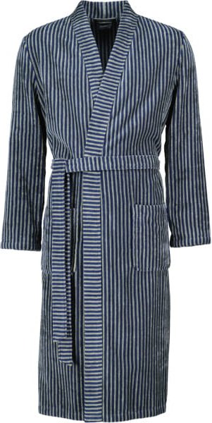 Thumbnail - Cawö Herren Bademantel Kimono 4854 - Farbe: blau-field - 14 - XL
