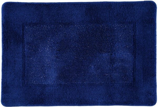 Rhomtuft RHOMY - Badteppich Versailles 255 - Farbe: royalblau/lurex - 408 - 60x90 cm