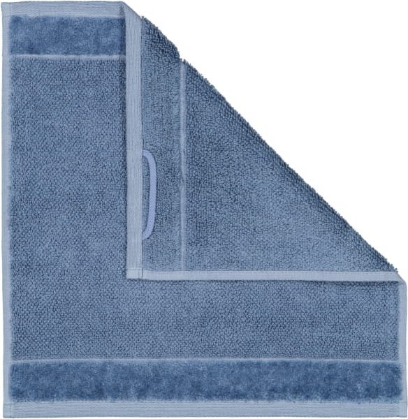 Möve Handtücher Bamboo luxe - Farbe: steel blue - 847 - Seiflappen 30x30 cm
