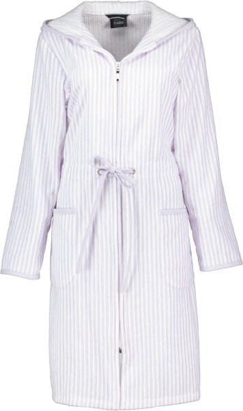 Cawö - Damen Bademantel kurz Kapuze TG RV 6416 - Farbe: flieder - 86 - L