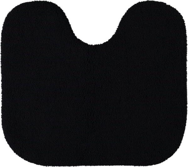 Rhomtuft - Badteppiche Aspect - Farbe: schwarz - 15 - Toilettenvorlage mit Ausschnitt 55x60 cm