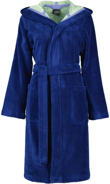 Cawö Home Bademäntel Damen Kapuze Kapuze 845 - Farbe: blau-grün - 14 - XS