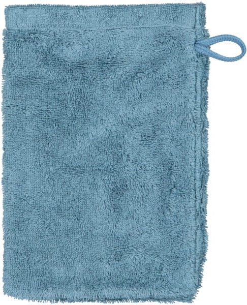 Cawö Handtücher Life Style Uni 7007 - Farbe: petrol - 400 - Waschhandschuh 16x22 cm