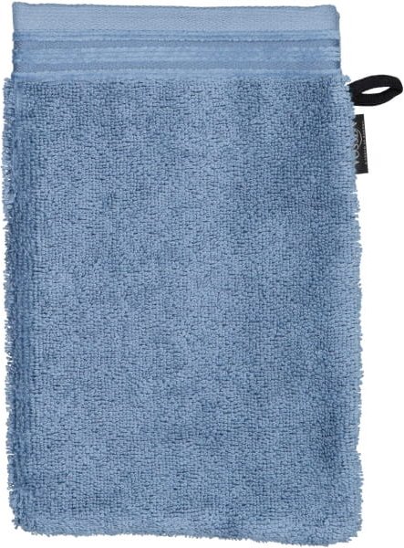 Vossen Handtücher Belief - Farbe: polo blue - 4850 - Waschhandschuh 16x22 cm