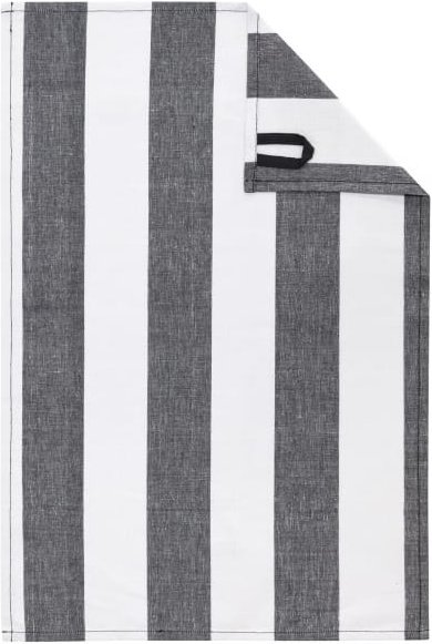 Cawö Cuisine Zoom Blockstreifen 120 - Geschirrtuch 50x70 cm - Farbe: schwarz - 97