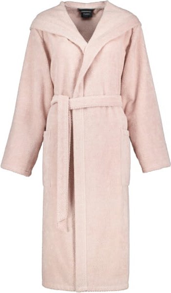 Cawö Damen Bademantel Kapuze Pure 5223 - Farbe: puder - 383 - XL