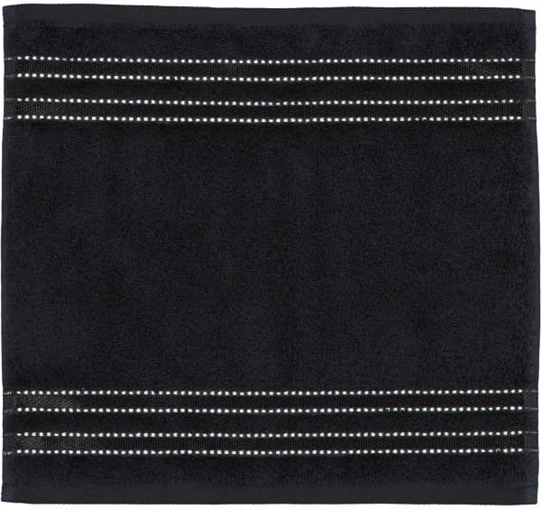 Vossen Handtücher Cult de Luxe - Farbe: schwarz - 7900 - Seiflappen 30x30 cm