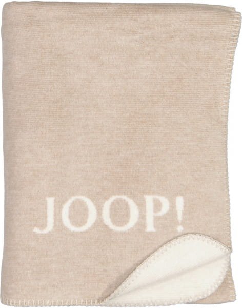 JOOP! Wohndecke Melange-Doubleface - Größe: 150x200 cm - Farbe: Sand-Natur