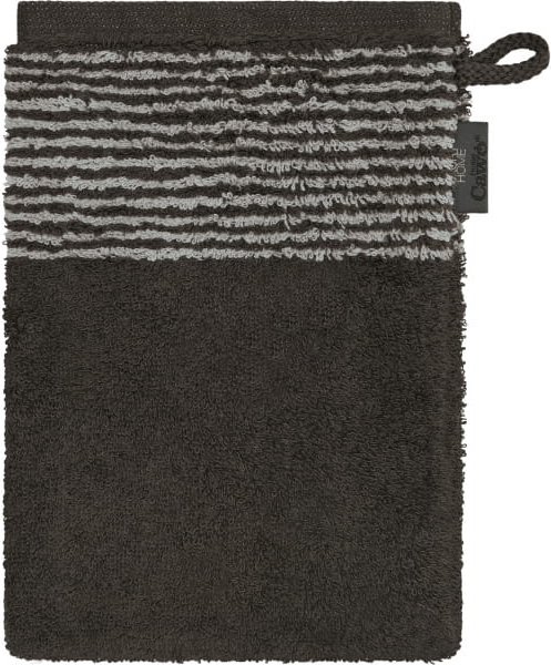 Cawö Handtücher Luxury Home Two-Tone 590 - Farbe: basalt - 73 - Waschhandschuh 16x22 cm