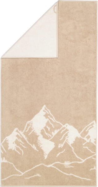 Cawö Handtücher Alpenchic Edition Berge 6269 - Farbe: natur - 33 - Duschtuch 70x140 cm