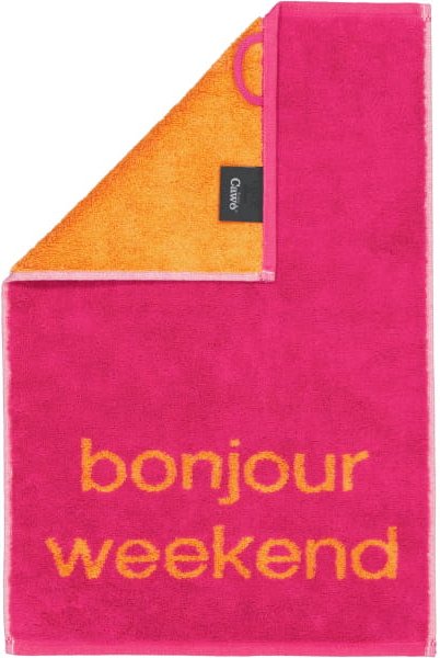 Cawö Gästetücher Postcard Towels Edition 100 - Farbe: bonjour weekend - 05 - Gästetuch 30x50 cm