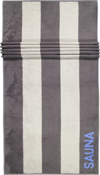 Cawö - Saunatuch 599 - 80x200 cm - Farbe: anthrazit/grau - 71