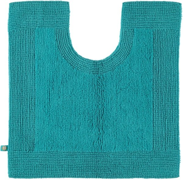 Thumbnail - Rhomtuft - Badteppiche Prestige - Farbe: azur - 41 - Toilettenvorlage mit Ausschnitt 60x60 cm