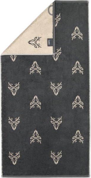 Cawö Handtücher Alpenchic Edition Allover 6229 - Farbe: granit - 73 - Handtuch 50x100 cm