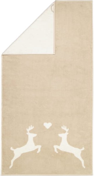 Cawö Handtücher Alpenchic Edition Hirsche 6228 - Farbe: natur - 33 - Duschtuch 70x140 cm