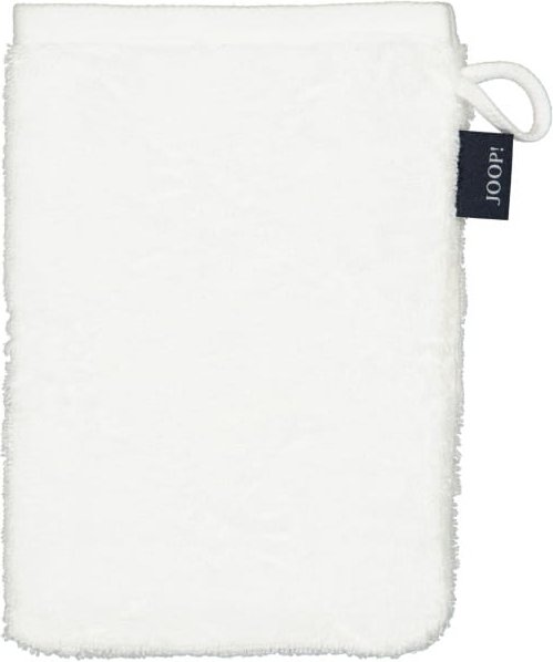 JOOP Uni Cornflower 1670 - Farbe: weiß - 600 - Waschhandschuh 16x22 cm