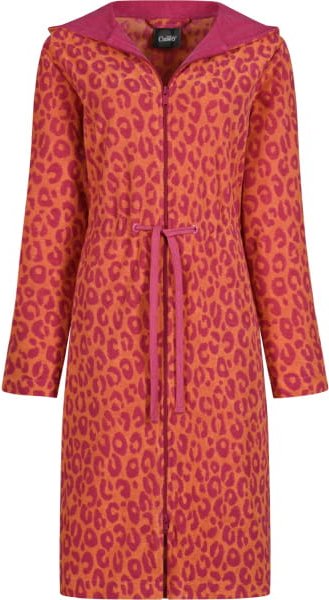 Cawö Home Bademäntel Damen Kurzmantel mit Kapuze Two-Tone Leo 851 - Farbe: pink - 23 - XL