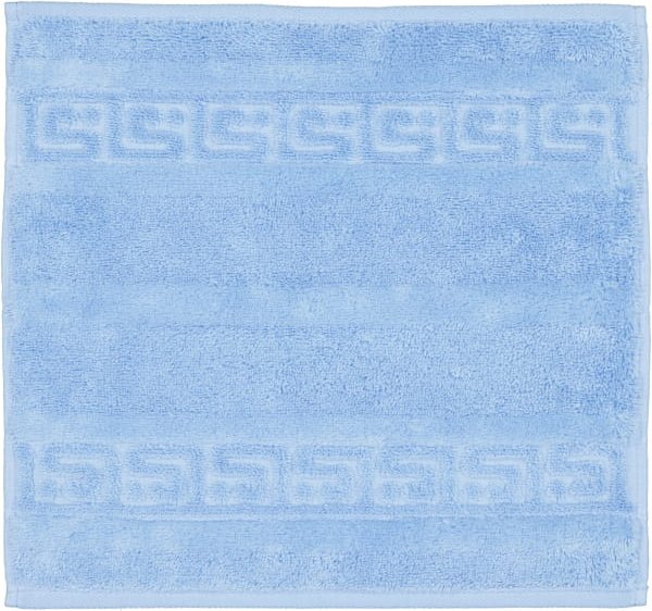 Cawö - Noblesse Uni 1001 - Farbe: 188 - mittelblau - Seiflappen 30x30 cm