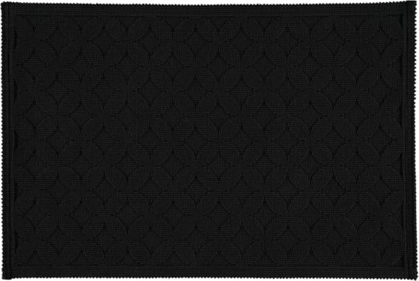 Rhomtuft - Badematte Seaside - Farbe: schwarz - 15 - 60x90 cm