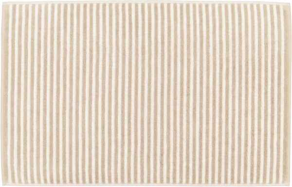 Cawö Badematten Two-Tone Stripes 480 - Farbe: sand - 33 - 50x80 cm