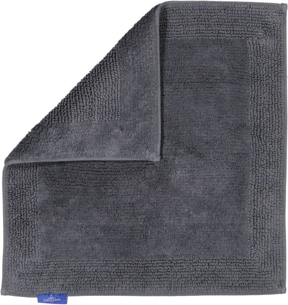 Villeroy & Boch - Badteppich Coordinates Charisma 2555 - Farbe: graphite - 774 - 60x60 cm