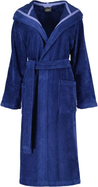 Cawö Home - Damen Bademantel Kapuze 825 - Farbe: blau - 11 - L