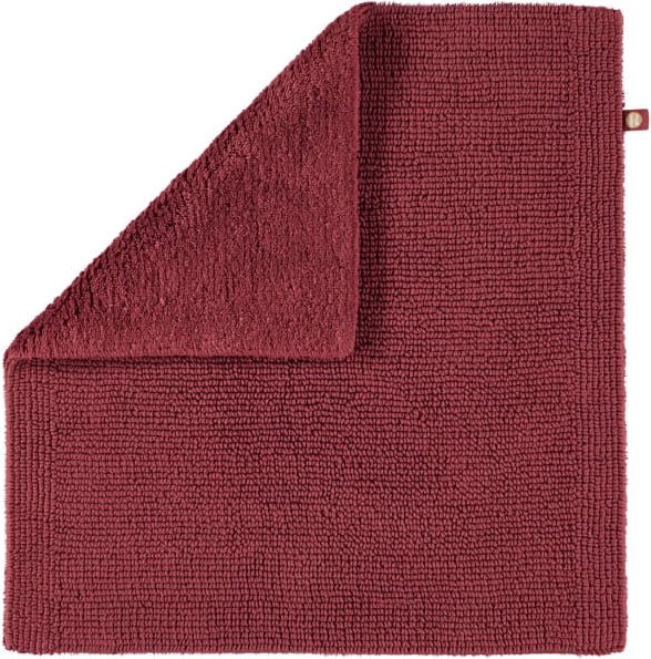 Rhomtuft - Badteppich Pur - Farbe: marsala - 391 - 60x60 cm