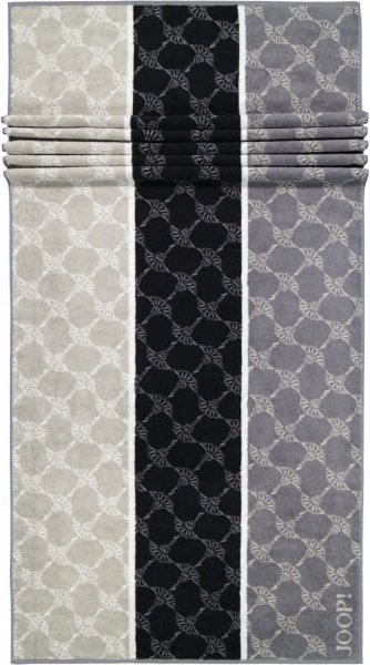 JOOP! Signature Cornflower Stripes 1657 - Farbe: Schwarz - 97 - Saunatuch 80x200 cm