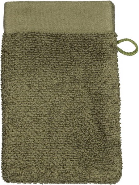 Möve Handtücher Autumn Delights - Farbe: olive - 670 - Waschhandschuh 17x25 cm