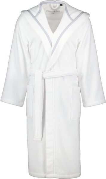 Villeroy & Boch Herren Bademantel Kapuze 2523 - Farbe: brilliant-white - 67 - M