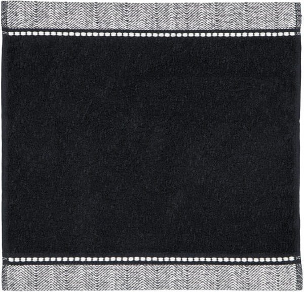 Thumbnail - Möve Brooklyn Uni - Farbe: black - 199 (1-0669/8970) - Seiflappen 30x30 cm