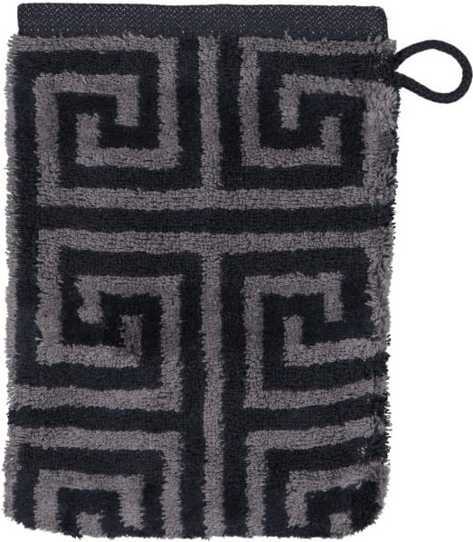 Cawö Handtücher Noblesse Elegance Allover 1088 - Farbe: anthrazit - 97 - Waschhandschuh 16x22 cm