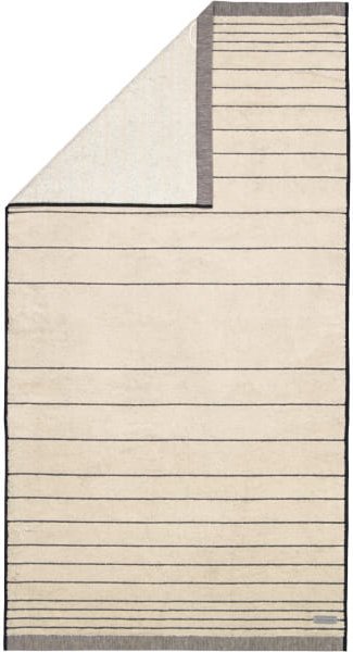 Möve Eden - Querstreifen - Farbe: nature/black - 081 (1-0876/8942) - Duschtuch 80x150 cm