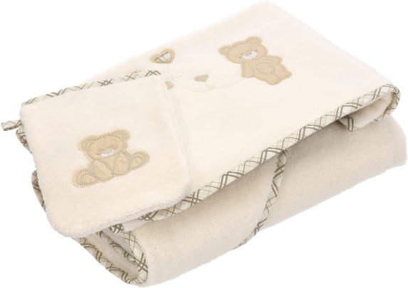 Vossen Kapuzentücher Teddy Bear Set - Farbe: ivory - 1030