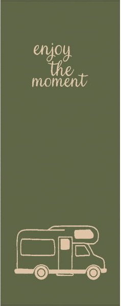 Cawö Saunatücher Postcard Towels TRAVEL Camper 6286 - Farbe: field - 43 - Saunatuch 70x180 cm