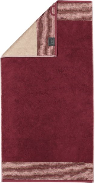 Cawö Handtücher Luxury Home Two-Tone 590 - Farbe: bordeaux - 23 - Handtuch 50x100 cm