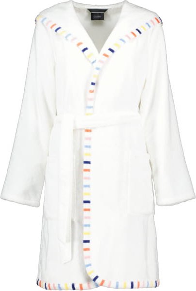 Cawö Damen Bademantel Kapuze kurz 3345 - Farbe: weiß - 662