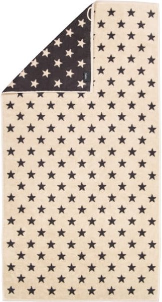 Cawö Handtücher NEW STARS Sterne klein 6261 - Farbe: beige/basalt - 37 - Duschtuch 70x140 cm