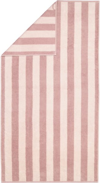 Cawö Handtücher Pure Stripes 6502 - Farbe: vintage rose - 22 - Duschtuch 80x150 cm