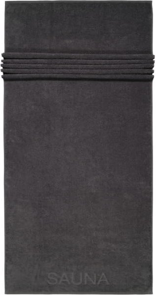 Cawö Saunatücher Pure 6501 - Farbe: basalt - 740 - 80x200 cm