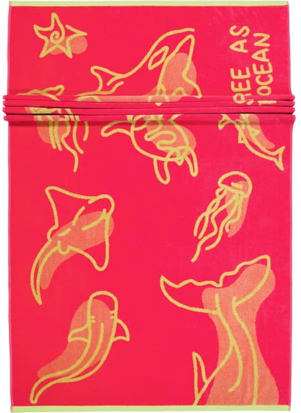 Vossen Strandtücher Free Ocean - Farbe: prim rose - 0001 - 100x180 cm